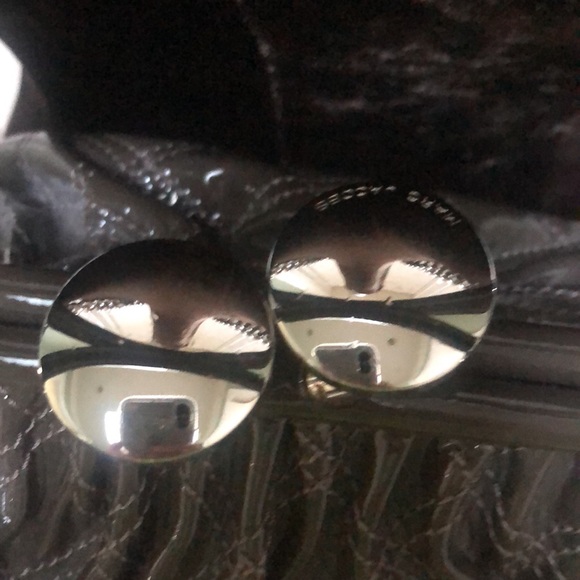 Marc Jacobs Stam Bag Gray Quilted Patent Leather - Picture 6 of 14